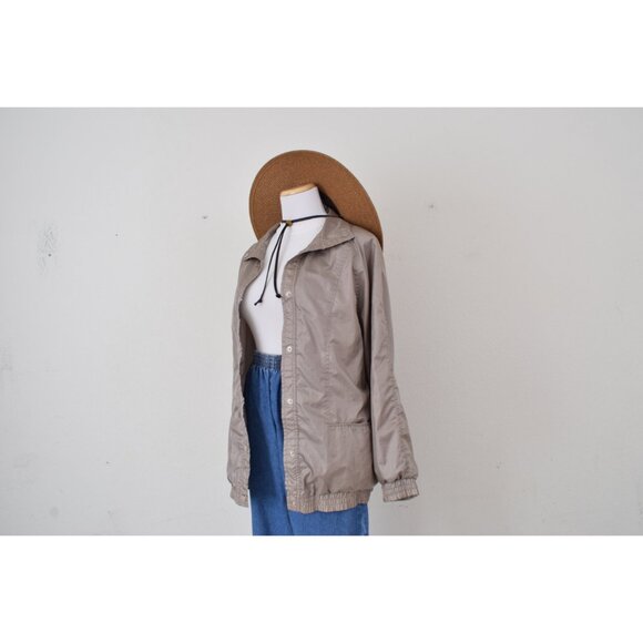 Vintage 90s Lightweight Windbreaker Iridescent Nylon Jacket by Haband/ size M - Picture 10 of 10